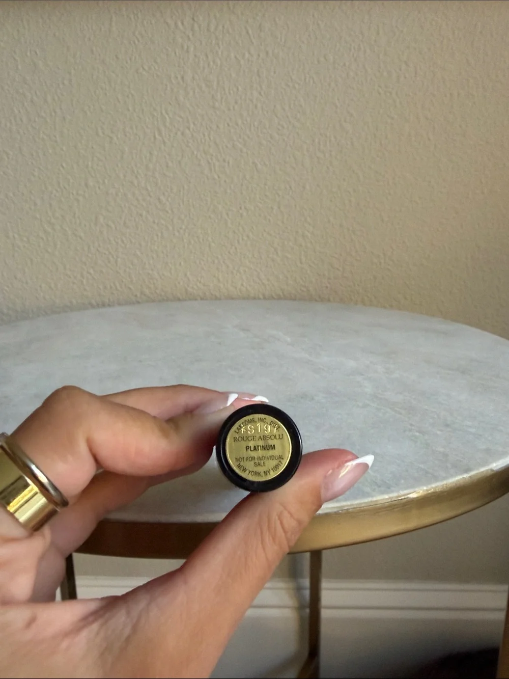 Lancôme Rouge Absolu – Platinum